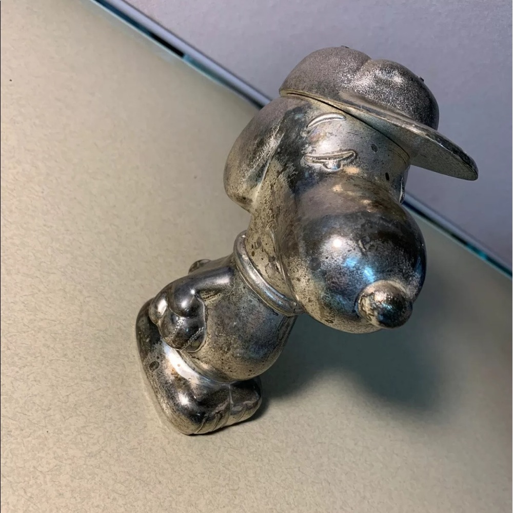 Vintage Snoopy Bank SilverPlatedLeonard1958-1960